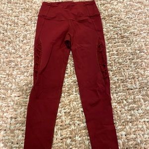 Victoria Secret Sort Maroon leggings